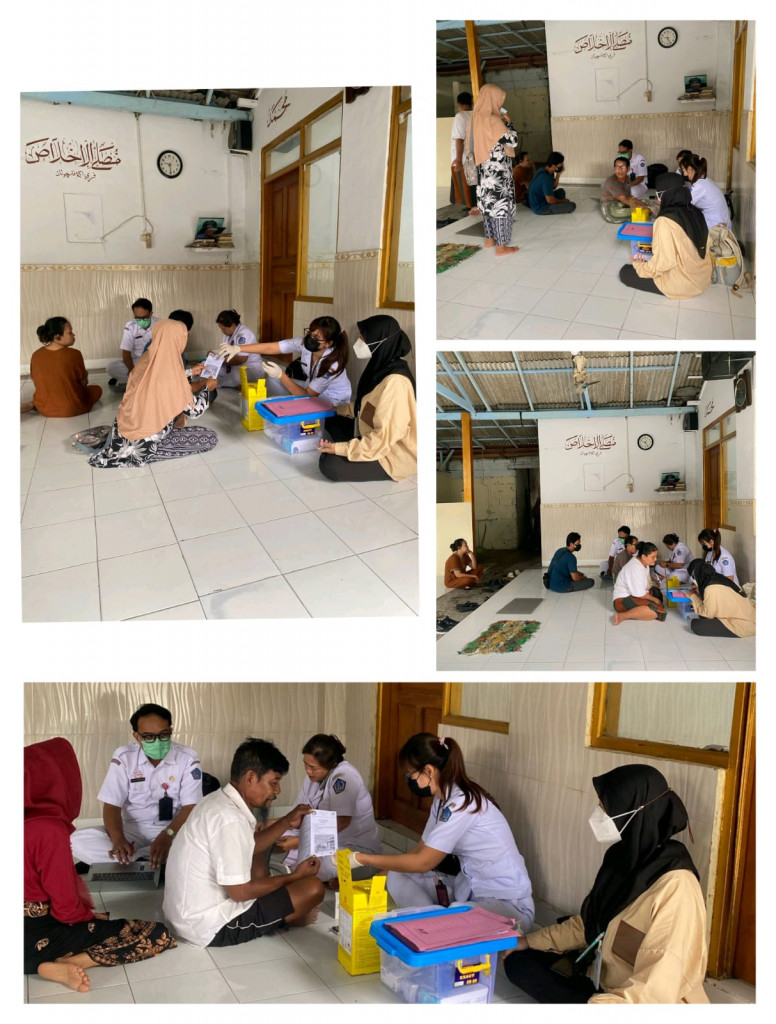 Kegiatan UKK, Skrining PTM dan Pemasaran Layanan Puskesmas di Kelompok Pengerajin Kerang Kedonganan Senin, 28 April 2025